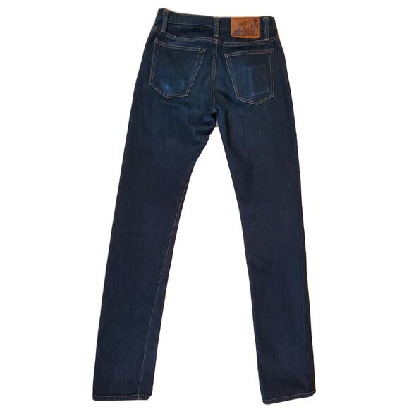 Left Field NYC Raw Selvedge 30x35 (Fits smaller) Blue Jeans Denim USA Ringspun - Picture 3 of 8